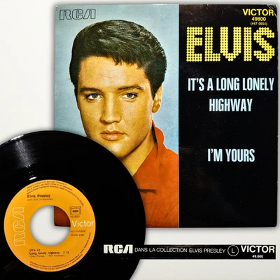 Elvis Presley- It's A Long Lonely Highway/I'm Yours (49800) 1971 France - Image 1 of 4