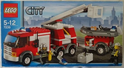 LEGO - CITY - 7239  - LE CAMION DES POMPIERS -- SET COMPLET AVEC BOITE ET NOTICE - Photo 1/4
