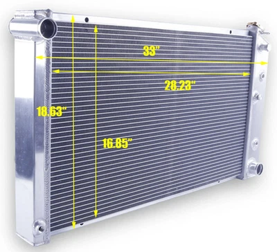 3 Row Aluminum Radiator For 1973-1986 Chevy/GMC C/K C10 C20 C30 4.1 4.8 5.0 5.7L - Image 1 of 4