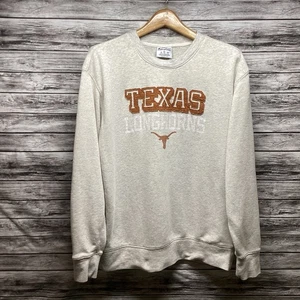 Felpa UT Texas Longhorns uomo grande grigia campione NCAA calcio abbigliamento attivo - Foto 1 di 8