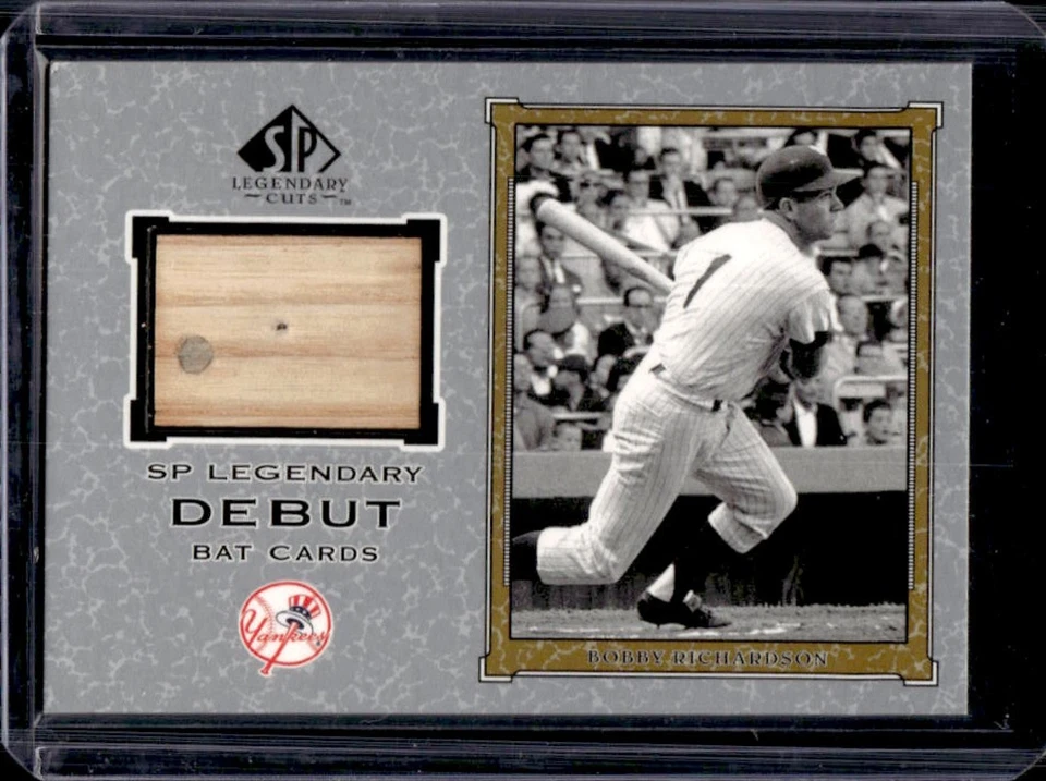 2001 SP Legendary Cuts Bobby Richardson Debut Game Bat #D-BR Yankees - Image 1 of 2