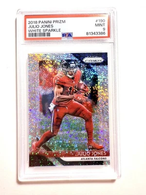 Panini Prizm 2018 - Julio Jones #190 White Sparkle gema PSA 9 SSP🔥🔥 Foto 1 de 2
