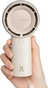 JISULIFE Handheld Portable Turbo Fan [16H Max Cooling Time], 4000mAh, Brown  - Picture 1 of 7