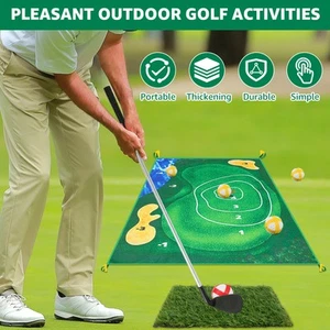 Casual Golf Game Set with Mat and 16 Balls Portable Foldable Golf Game palQb - Picture 1 of 11