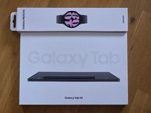 SAMSUNG Galaxy Tab S9 11" grafitowy 128GB WLAN SM-X710 & Watch 6 - w pudełku - Zdjęcie 1 z 11
