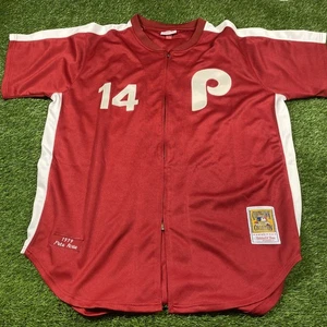 Pete Rose Philadelphia Phillies Mitchell Ness Trikot Herren 56 2xl genäht #14 - Bild 1 von 19
