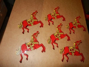 6 A C Gilbert Erector "OF" Paper Horses, Original - Picture 1 of 1