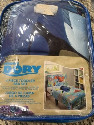 Nuevo Juego de Sábanas Y Edredón Reversible Tamaño Doble Disney Pixar Finding Dory Foto 1 de 4
