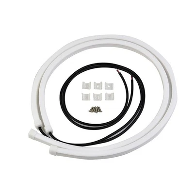 DC 12V Car lights 6000K 2pcs White 60cm Hose LED Bar Daytime High Quality - Image 1 of 4