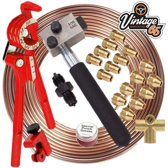 Kit de reparación de tuberías de freno cunificador de latón Triumph Spitfire Herald TR6 3/8" sin latón Foto 1 de 1