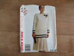 Vintage McCalls Stitch N Save 4046 Tunic Skirt Pattern Size 14/16/18 - Picture 1 of 2