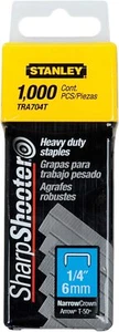 Stanley TRA704T 1/4'' Narrow Crown Staples (1000 ct Pack) - Picture 1 of 1