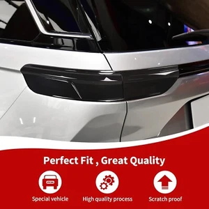 4x Blackened Rear Tail Light Lamp Guard Cover Trim for Jeep Grand Cherokee 2021+ - Picture 1 of 7