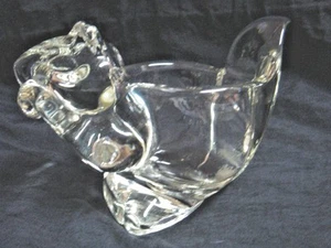 Heavy Molded GLASS SQUIRREL 3-Way Candle Holder or Catch-All by AVON - Picture 1 of 7