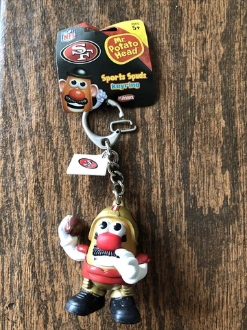 Mr Potato Head Sports Spuds San Francisco 49ers NFL Team Key Ring New with Tag Cover