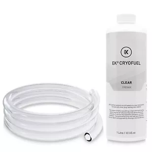 EKWB EK-Loop 12/16mm Clear Soft Tube (3m) and Clear Premix Coolant - Picture 1 of 7