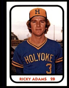 1981 TCMA Minor League Ricky Adams Holyoke Millers #7