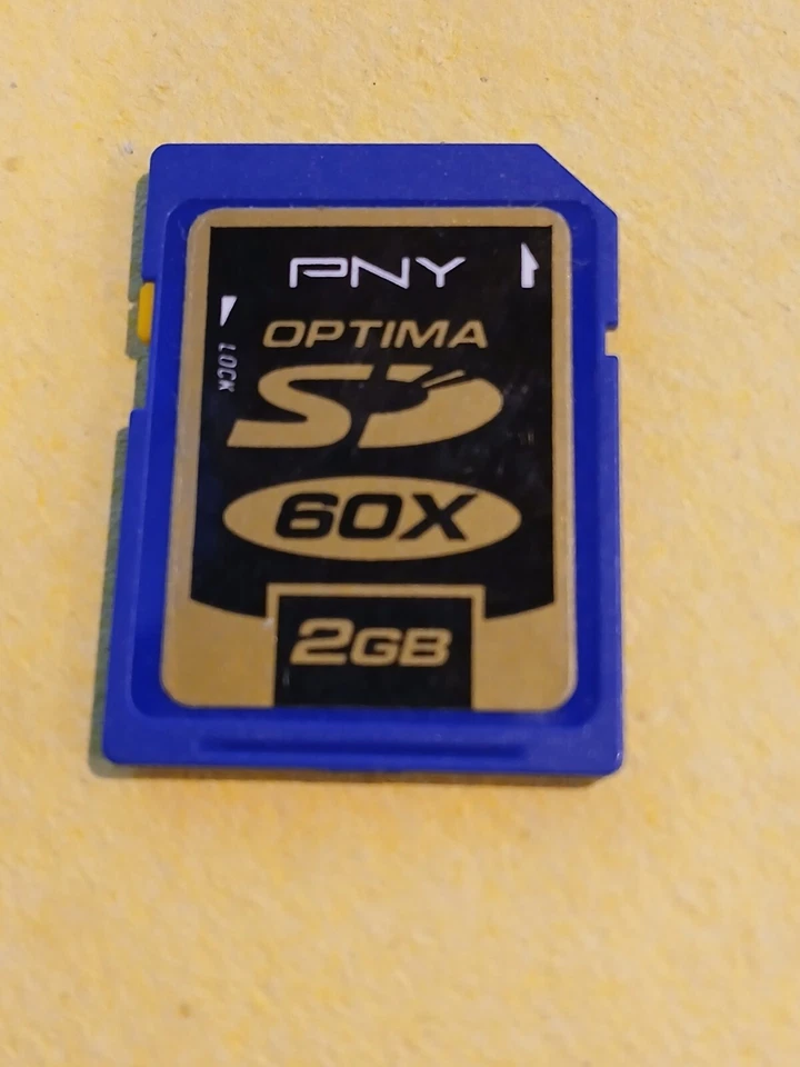 PNY Optima 2GB 60X SD Card (Used) - Image 1 of 1