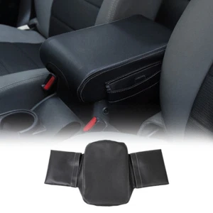 Center Console Cover Armrest Pad Trim for Jeep Wrangler JK JKU 2007-2010 A - Picture 1 of 7