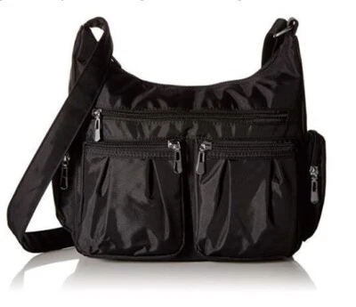 Bolso de Hombro Scarleton Multi Bolsillo Bolso de Mano Cartera Negro Ligero Embalable Foto 1 de 4