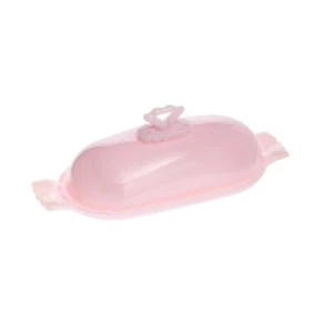 Stick Butter Dish Crown Tuscan Pink Anna Collection by Mosser Glass USA - Picture 1 of 1