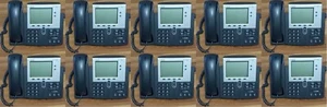Lot of 10 Cisco 7942G IP VoIP Telephone Phone 7942 (CP-7942G) - Picture 1 of 3