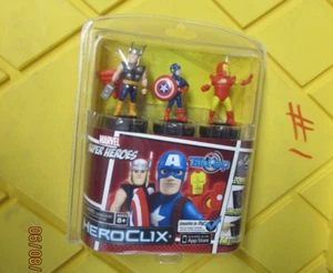 Marvels Super Heroes Hero Clix (Thor, Captain America and Iron Man) TapApp 8+ - Picture 1 of 2