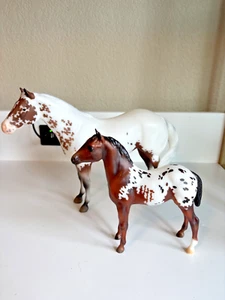 Breyerfest Special Run Appaloosa Breyer Mare & Foal Surrey & Axle LE 711621 - Picture 1 of 7
