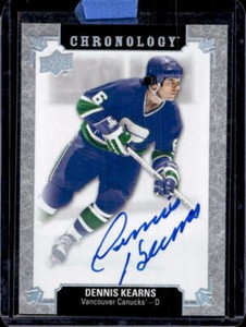 2018-19 Upper Deck Chronology Dennis Kearns Franchise History Auto #FH-VA-DK