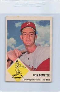 1963 Fleer #53 Don Demeter Phillies In perfette condizioni/ex *728 - Foto 1 di 2