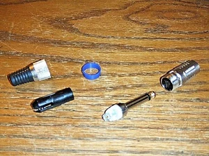 1/4" AUDIO TS PREMIUM AUDIO KABEL STECKER LAUTSPRECHER MIKROFON MONO (Gold Stecker - Bild 1 von 3