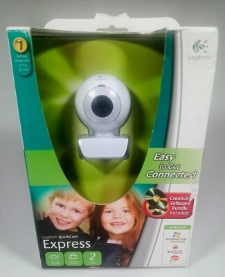 Logitech QuickCam Connect USB Video Camera Microphone software NEW 640x480 - Image 1 of 4