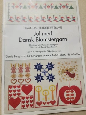 Haandarbejdets Fremme Christmas  With DANSK BLOMSTERGARN Cross Stitch  Booklet - Image 1 of 3
