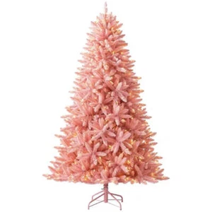 NNEOBA Christmas Tree Pink PVC Luminous with LED Lights - Picture 1 of 5