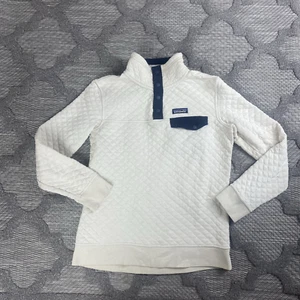 Patagonia Sweater Womens Extra Small Off White Cream Half Snap Pullover *READ* - Picture 1 of 12