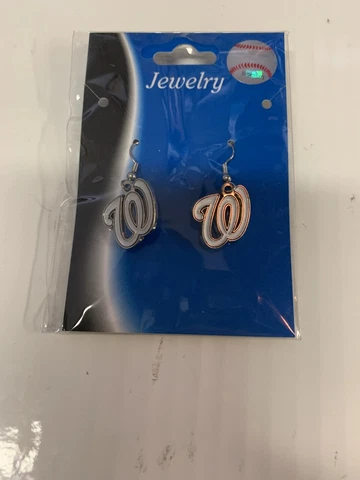 Washington Nationals MLB Dangle Earrings Cover