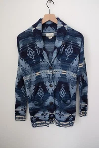 Denim & Supply Ralph Lauren Cardigan Sweater Shawl Collar Small Aztec Southwest - Bild 1 von 3