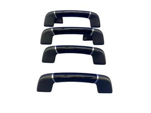 2018 BMW M760I FRONT REAR LEFT RIGHT INTERIOR ROOF GRAB HANDLE SET BLACK OEM - Picture 1 of 13