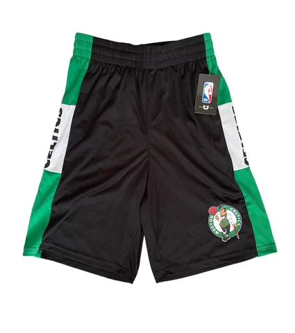 NBA Boston Celtics Black Green Basketball Shorts Athletic Men’s Size Small New Cover