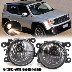 Conjunto de luces antiniebla de conducción par de lentes transparentes para Jeep Renegade 2015-2018 - Imagen 1 de 15