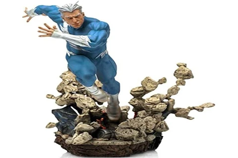 Iron Studios Marvel Quicksilver 1/10 Scale   Marvel Comics Series X-Men   8" inc Cover