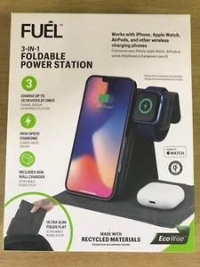 Case-Mate Fuel 3-in-1 Foldable Power Station for iPhone/Apple Watch/AirPods - Picture 1 of 1
