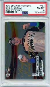 PSA 8 NM-Mint! 2013 BBM Hokkaido NHF Keep Evolving Shohei Ohtani #KE1 #79048939 - Picture 1 of 6