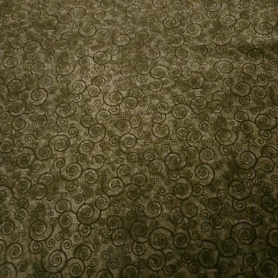 Licuadora Harmony Cotton BTY Quilting Treasures Salvia Verde Oliva Foto 1 de 3