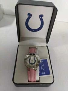 Indianapolis Colts Ladies Quartz Watch With a Pink Band NEW Avon Needs Battery - Picture 1 of 8