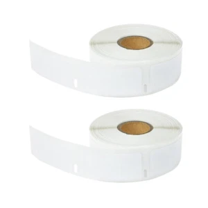 2 Rolls Multipurpose Labels Compatible For Dymo 30336 1X 2" 1/8" 500 per roll - Picture 1 of 12