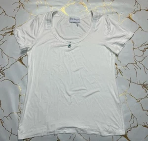 Camicetta top donna bianca basic Elisa Cavaletti taglia large - Foto 1 di 5