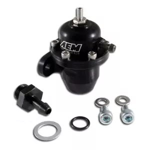 GENUINE AEM 25-300BK Adjustable Fuel Pressure Regulator Acura Honda Civic B18 - Picture 1 of 2