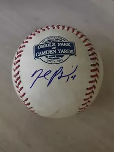 David Price GAME USED AUTOGRAPH Baseball AUTO Boston Red Sox Baltimore Orioles - Picture 1 of 4