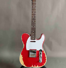 Custom TL Electric Guitar Relic Red Color ASH Body Nitrolacquer Stain Finish 